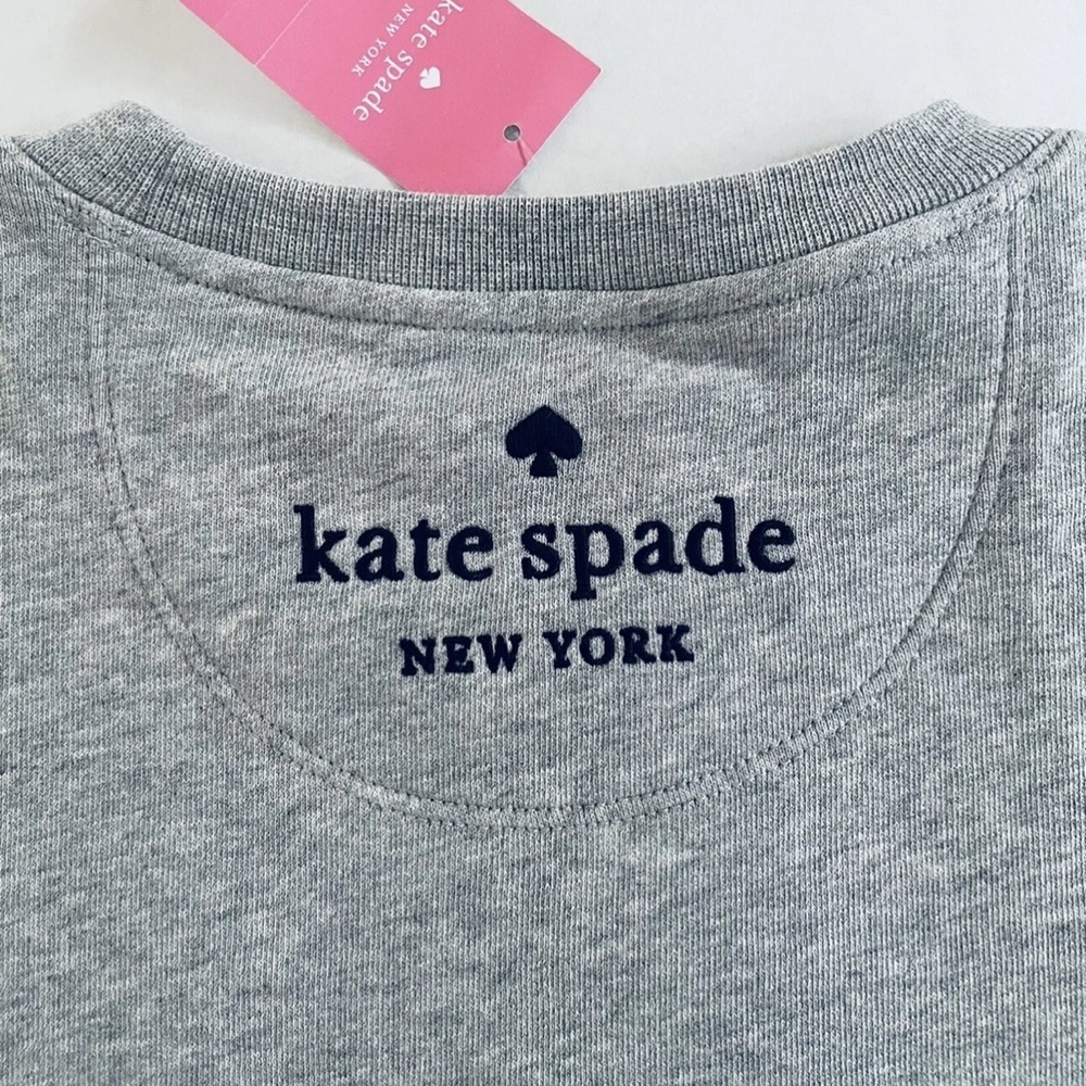 KATE SPADE New York Disney X Minnie Mouse Sweatshirt Gray size Medium NWT - Picture 4 of 7